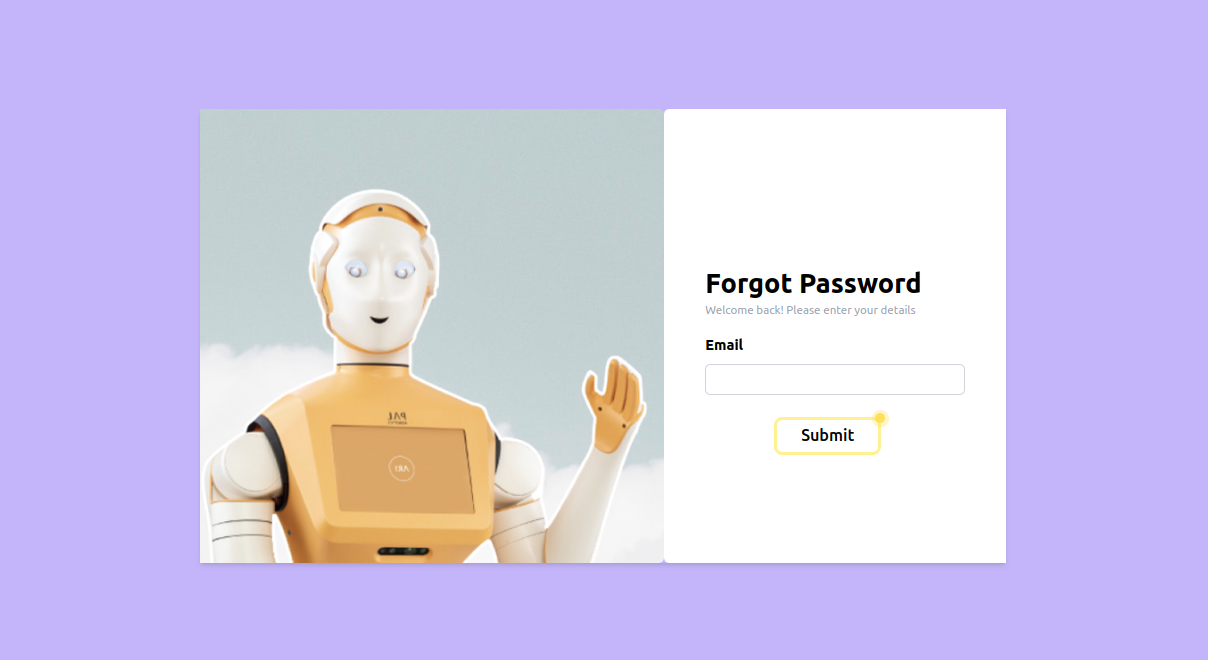 Màn hình Forgot Password